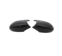 Coques Rétroviseur pour BMW Série 1 E81 E82 E87 E88 116i 118i 120i 125i 128i 130i 135i 135is 116 118 Motif Fibre Carbone Noir M Look Rétroviseur Coques Rétroviseur Voiture(Black)