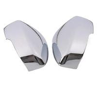 Coques rétroviseur Pour Mitsubishi Pour Eclipse Pour Cross 2018-2022 Cache Rétroviseur Extérieur Garniture Boîtier En Fibre Carbone(Argent)
