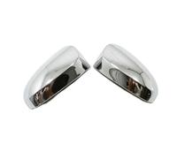 Coques Rétroviseur Pour Peugeot 108 2014-2024 Carbone Chrome Look Voiture Rétroviseur Latéral Vue Arrière Miroir Tournant Autocollant Couverture Garniture Accessoires Voiture Rétroviseur Capuchon(Chro