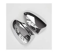 Coques Rétroviseur Pour V&ios Pour Yaris 2014 2015 2016 2017 2018 2019 ABS Chrome Voiture Porte Avant Côté Rétroviseur Couverture Garniture Aile Capuchon(With lights Silver)