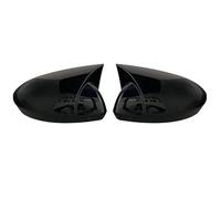 Coques rétroviseur voiture Pour Megane 4 IV 2016-2021 accessoires de voiture Piano noir Tuning Auto Sport chauve-souris conception RS couverture de miroir (Couleur : Bright black)