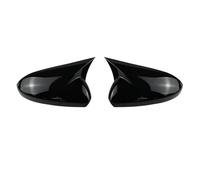 Coques Rétroviseurs Auto Pour Cruze 2016-2019 Couvercle Rétroviseur Latéral Voiture Capuchons D'aile Autocollant Porte Extérieure Vue Arrière Boîtier Garniture Coque(Bright black)