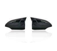 Coques rétroviseurs latéraux Pour 2011-2017 Noir/Carbon Fiber Look Rearview Mirror Caps Car Door Wing Cover Replacement(Bright black)
