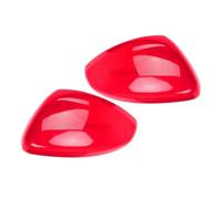Coques Rétroviseurs Latéraux pour Citroen pour C3 2016 2017 2018 1 Paire De Coques De Rétroviseurs Latéraux Rouges Brillants Garniture Autocollante en ABS Coques Remplacement Rétroviseurs