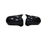 Coques rétroviseurs latéraux Pour Civic 8eme 2005-2011 Car Rearview Side Mirror Cover Wing Cap Sticker Door Rear View Case Trim(No Light Black)