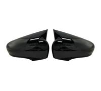 Coques Rétroviseurs Latéraux Pour Clio 4 Pour I&V Pour RS Pour GT 2012-2020 Coque De Rétroviseur Latéral Bat Voiture Brillant Piano Noir Tuning Design Aile Capuchon(Bright black)