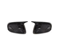 Coques rétroviseurs latéraux Pour Fit Pour Jazz 2009-2013 Car Sticker Rearview Side Mirror Cover Wing Cap Exterior Door Rear View Case Trim(No Light Carbon)