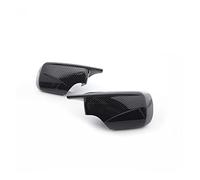 Coques rétroviseurs Motif En Fibre Carbone Noir Pour BMW E46 316i 318i 318d 320d 320i 325i 328i 330d 330i Remplacement Des Capuchons Couverture Rétroviseur Latéral Couverture rétroviseur (Couleur :