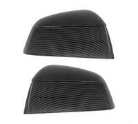 Coques Rétroviseurs Texture ABS Coques Rétroviseurs Texture | pour fibre texturée, ABS pour durable, finition noire, design pour sportif, protection UV rayures(Glossy Carbon)