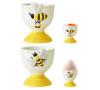 Coquetier amusant en céramique, porcelaine, petit déjeuner, cuisine, facile à nettoyer (A & B)