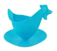 Coquetier design - Poulette Bleu - Pylones Bleu