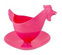 Coquetier design - Poulette Rose - Pylones Rose G