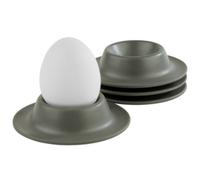 Coquetier EGGY, en mélamine, set de 4, gris