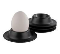 Coquetier EGGY, en mélamine, set de 4, noir