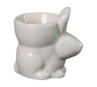 Coquetier en porcelaine de lapin stable en céramique - Décoration de Noël pour la maison du printemps