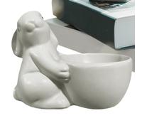 Coquetier en résine en forme de lapin pour décoration de la maison - pour cuisine, maison, restaurant, table, comptoir, dortoir, appartement, chambre à coucher