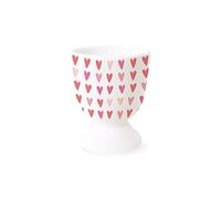 Coquetier graphique avec 100% or véritable - En porcelaine - Cœurs