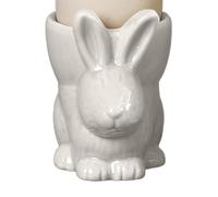 Coquetier Lapin de Pâques, Gardez les Œufs Debout Porte-œufs À la Coque en Céramique, Coquetier Amusant pour Enfant, Bol de Rangement Élégant pour Pièce Maîtresse, Plateau D'oeufs pour Petit-déjeuner