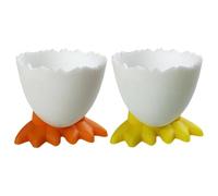 Coquetier Oeuf - 2 Pièces Porte-Œufs Pour Comptoir - Support Créatif et Amusant aux Pattes de Poulet - Porte-Coquetier pour Cuisine, Pâques
