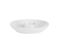 Coquetier plat en porcelaine PORCELLANA BIANCA