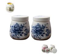 Coquetiers coquetiers cocottés avec couvercles, cuiseur à œufs à la coque vintage en céramique souple, 220 ml en porcelaine avec couvercle, ensemble de machine à œufs cuits à la vapeur pour petit