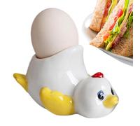 Coquetiers en céramique en forme de poule et de canard - Adorable support de présentation au lave-vaisselle, plateau de présentation sûr en forme d'animal mignon | Parfait pour la famille, les amis