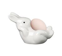 Coquetiers en céramique, support pour œufs de lapin de Pâques pour table, présentoir d'œufs de Pâques, support de table pour petit déjeuner