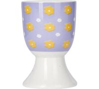 Coquetiers, pâquerettes - Porcelaine - Fleurs, lilas & jaune - KitchenCraft | Soleada