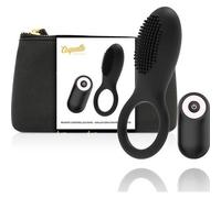 Coquette Anneau vibrant rechargeable avec contrôle Or noir 1pc