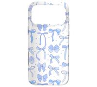 Coquette Blue Bows and Ribbons Pattern Romantic Style Coque pour iPhone 17 Pro Max