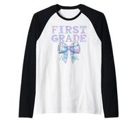 Coquette Bow 1ère année First Preppy Kids First Day of School Manche Raglan
