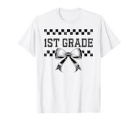 Coquette Bow 1ère année Preppy First Day of First Grade Girl T-Shirt