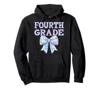 Coquette Bow 4e année quatrième année Preppy Kid Premier Jour d'école Sweat à Capuche
