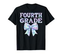 Coquette Bow 4e année quatrième année Preppy Kid Premier Jour d'école T-Shirt