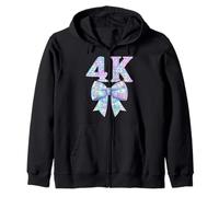 Coquette Bow 4K Preppy Kid Pre-K4 Girl PK4 1er Jour d'école Sweat à Capuche