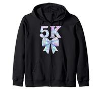Coquette Bow 5K Preppy Kid Pre K 5 Girl 5K 1er Jour d'école Sweat à Capuche