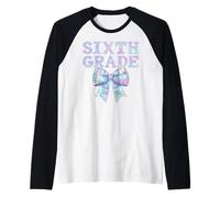 Coquette Bow 6e année rentrée Scolaire Preppy Fille Fille Enfant Manche Raglan