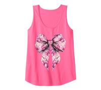 Coquette Bow Bubble Tea Boba Milk Tea Motif Fille Rose Débardeur