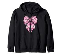 Coquette Bow Bubble Tea Boba Milk Tea Motif Fille Rose Sweat à Capuche