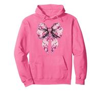 Coquette Bow Bubble Tea Boba Milk Tea Motif Fille Rose Sweat à Capuche