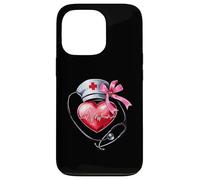 Coquette Bow Cardiologie Infirmière CVICU ICU CICU Cardiologie Soins infirmiers Coque pour iPhone 13 Pro