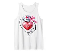 Coquette Bow Cardiologie Infirmière CVICU ICU CICU Cardiologie Soins infirmiers Débardeur