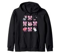 Coquette Bow Cardiologie Infirmière CVICU ICU CICU Cardiologie Soins infirmiers Sweat à Capuche