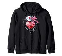 Coquette Bow Cardiologie Infirmière CVICU ICU CICU Cardiologie Soins infirmiers Sweat à Capuche