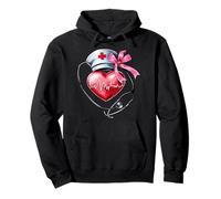 Coquette Bow Cardiologie Infirmière CVICU ICU CICU Cardiologie Soins infirmiers Sweat à Capuche