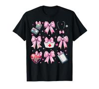 Coquette Bow Cardiologie Infirmière CVICU ICU CICU Cardiologie Soins infirmiers T-Shirt