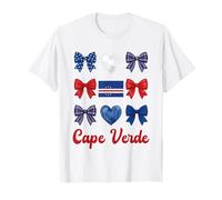 Coquette Bow Drapeau Cap-Vert Cute Girls T-Shirt