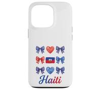 Coquette Bow Drapeau Haïtien Haïti Mignon Filles Coque pour iPhone 13 Pro