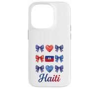Coquette Bow Drapeau Haïtien Haïti Mignon Filles Coque pour iPhone 14 Pro