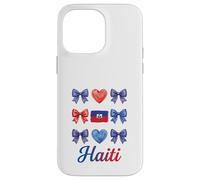 Coquette Bow Drapeau Haïtien Haïti Mignon Filles Coque pour iPhone 14 Pro Max